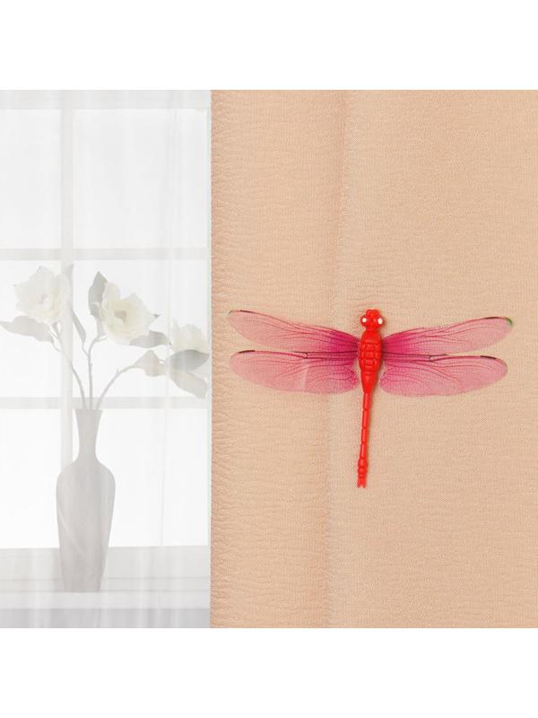 Декор для штор «Стрекоза» на магните, 8,5 × 5,5 см, цвет МИКС