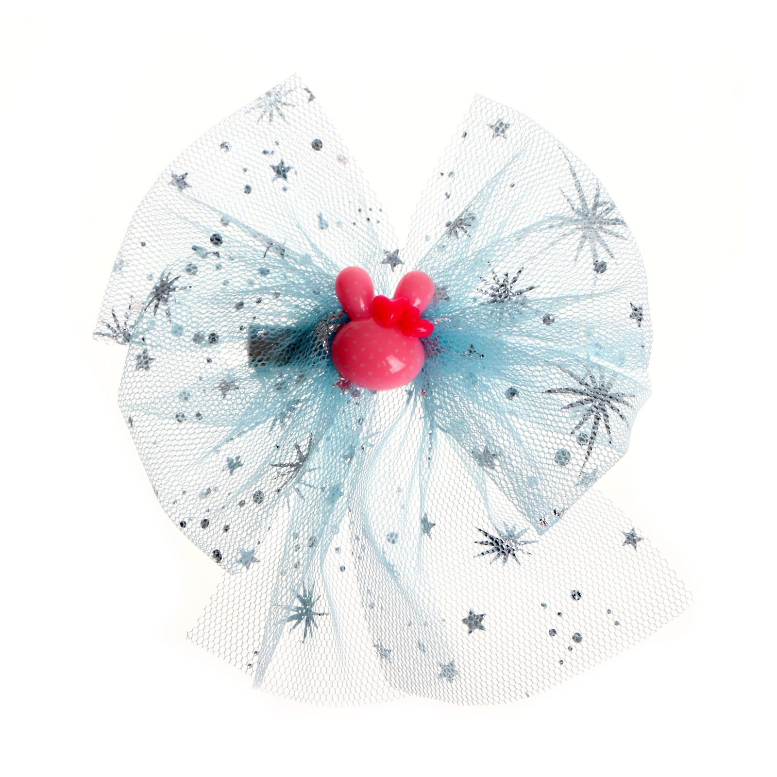 Карнавальный зажим «Бантик», цвета МИКС