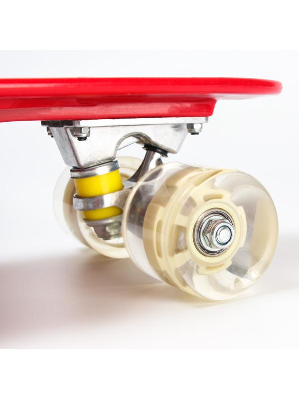 Пенниборд Gravity Falls 56 х 16 см, колёса световые PU 60х45 мм, ABEC 7, цвет бордовый