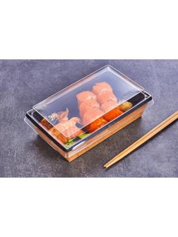 Салатник с купольной крышкой, черный, 20 х 12 х 5 см, 0,8 л