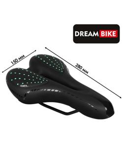 Седло Dream Bike спорт-комфорт, цвет зелёный