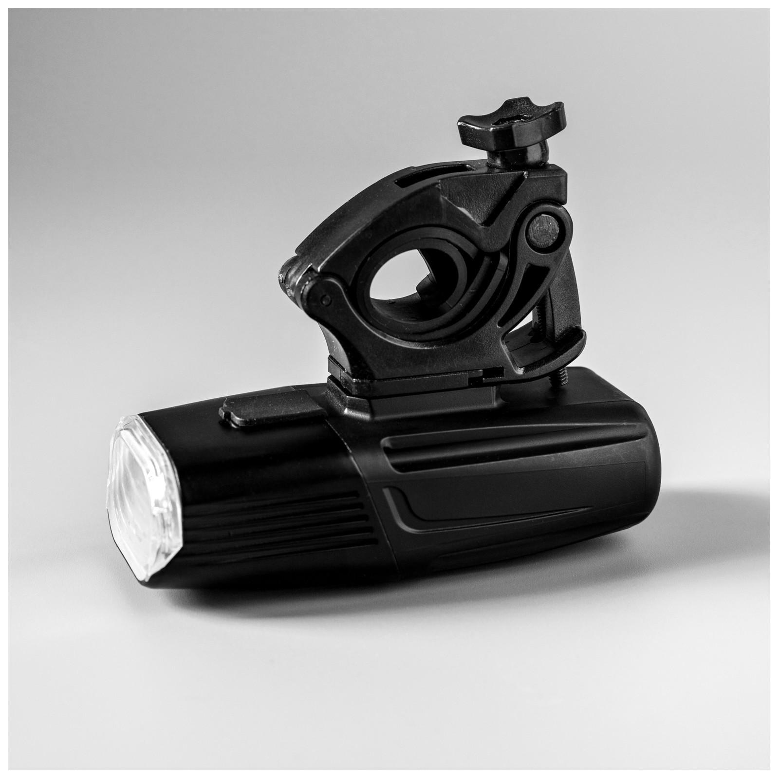 Фонарь велосипедный передний, 2 светодиода, 5 режимов