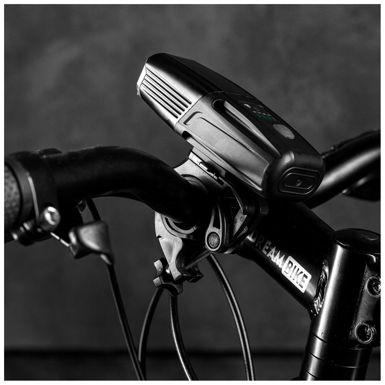 Фонарь велосипедный передний, 2 светодиода, 5 режимов