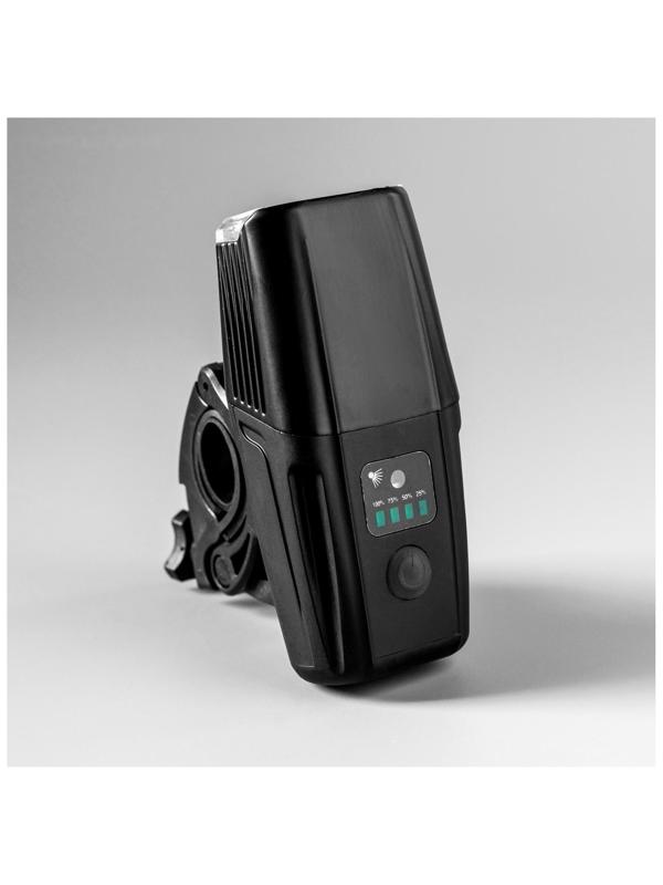 Фонарь велосипедный передний, 2 светодиода, 5 режимов