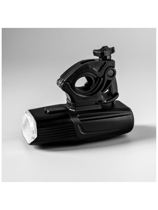 Фонарь велосипедный передний, 2 светодиода, 5 режимов