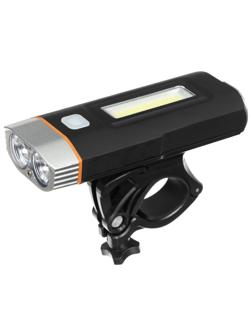 Фонарь велосипедный передний, 2 светодиода, 3 режима