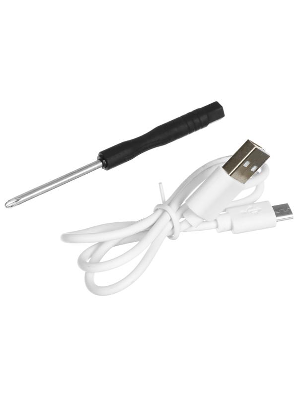 Фонарь велосипедный передний, 2 светодиода, 3 режима