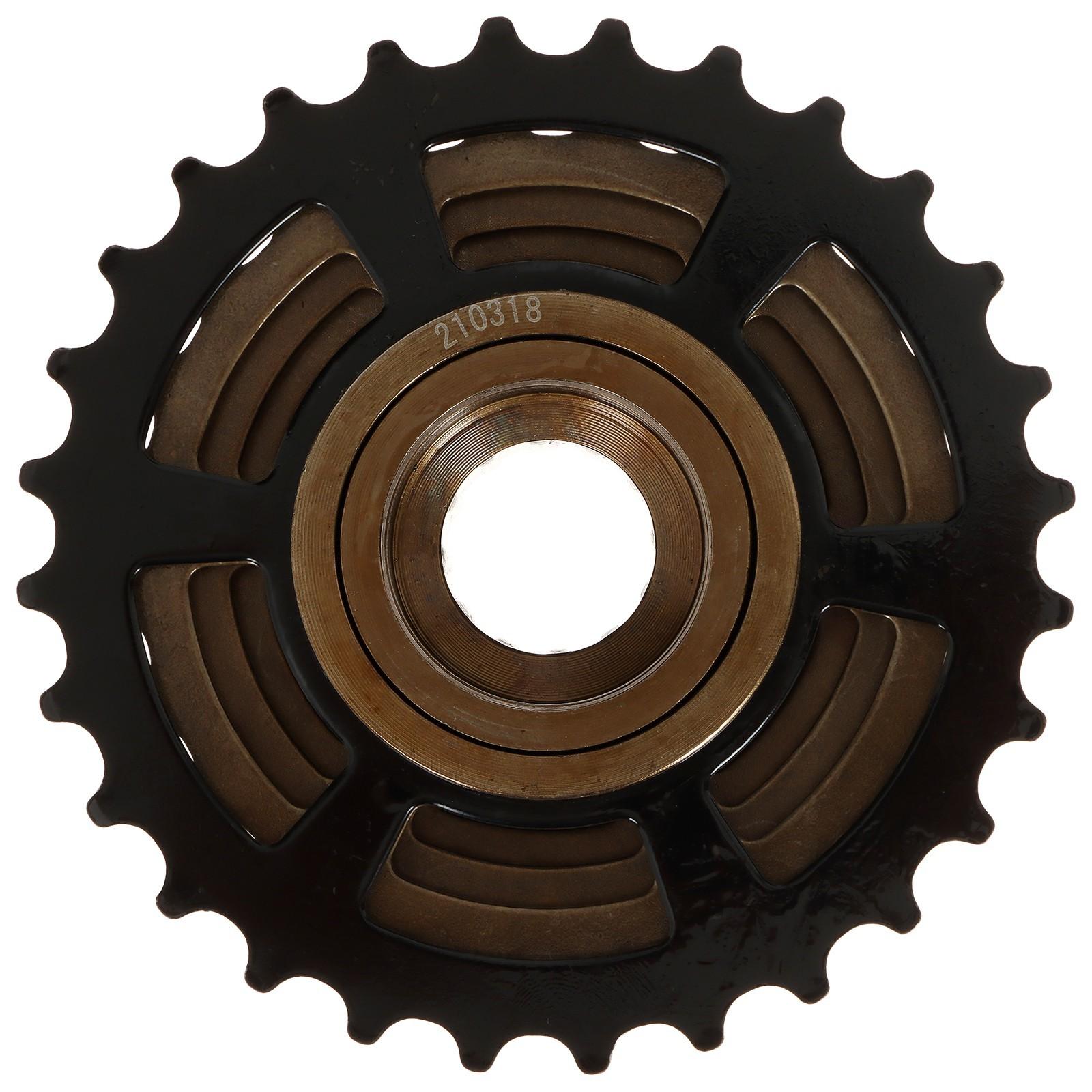 Рещотка ATA, 7 скоростей, 14-28T, цвет чёрно-коричневый