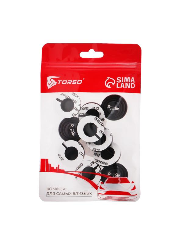 Накладка амортизирующая TORSO, самоклеящаяся, d 2 см, набор 10 шт