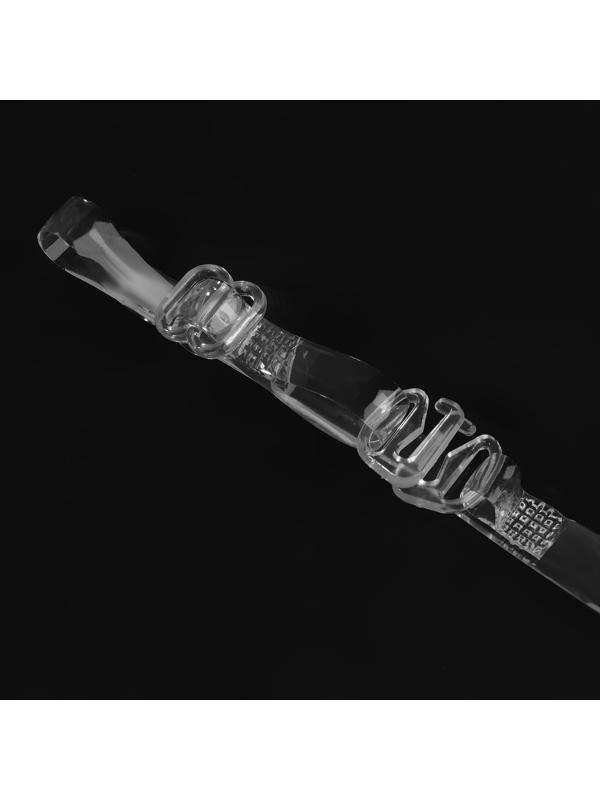 Бретели силиконовые, фурнитура пластик, 0,5 см, 37 см, пара, цвет прозрачный