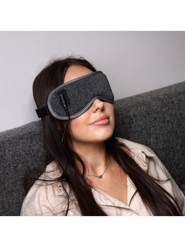 Массажёр для глаз Luazon LEM-30, электрический, 5 Вт, ИК-подогрев, от USB