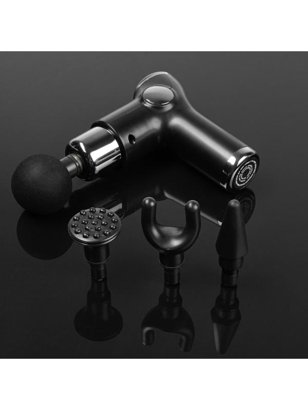 Массажёр для тела Windigo LEM-02, перкуссионный, 4 насадки, 6 режимов, 1800-3200 об/мин