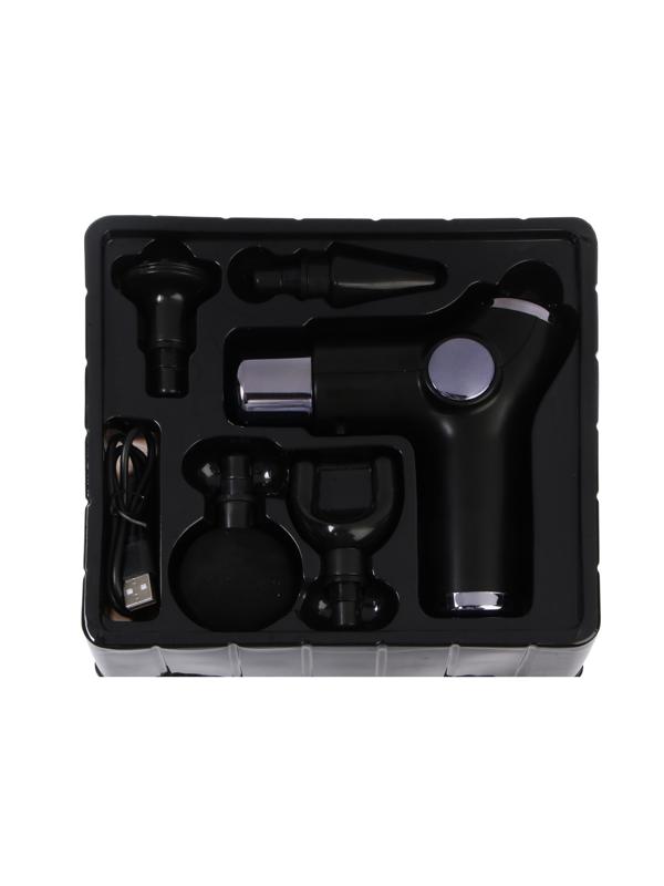 Массажёр для тела Windigo LEM-02, перкуссионный, 4 насадки, 6 режимов, 1800-3200 об/мин