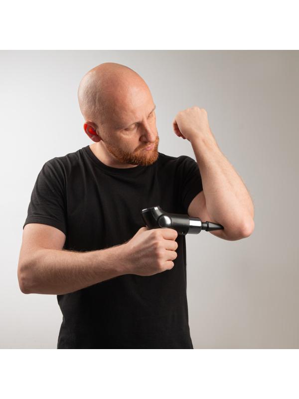 Массажёр для тела Windigo LEM-02, перкуссионный, 4 насадки, 6 режимов, 1800-3200 об/мин