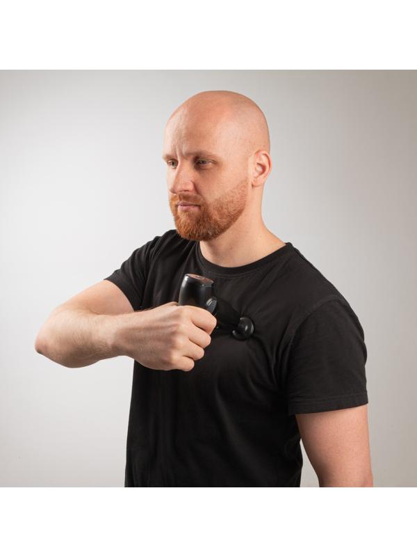 Массажёр для тела Windigo LEM-02, перкуссионный, 4 насадки, 6 режимов, 1800-3200 об/мин