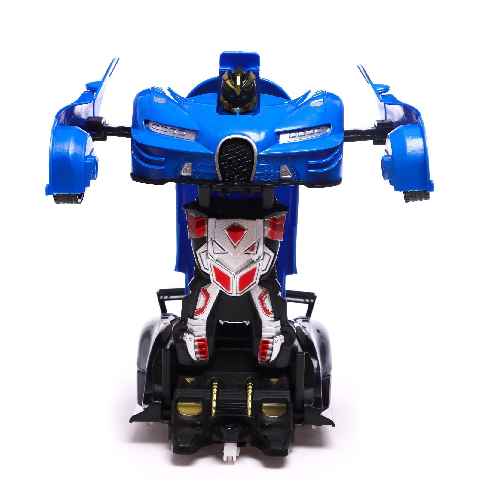 Робот радиоуправляемый «Широн», трансформируется, световые и звуковые эффекты, цвет синий