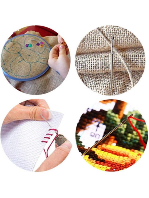 Иглы для вышивания по канве, d = 0,76/0,94/1,05 мм, 3,7 - 4,6 см, 6 шт