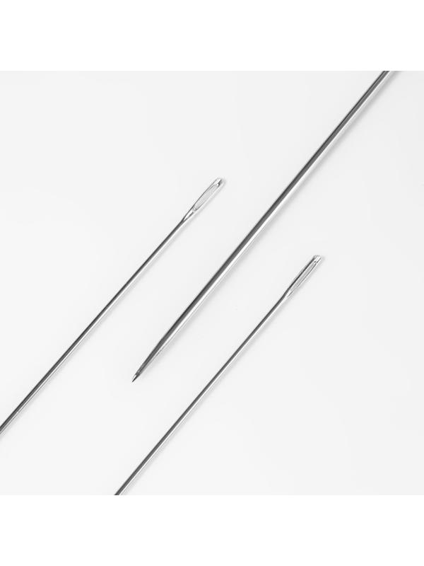 Иглы швейные для мягких игрушек, d = 1,83/1,2/1,15 мм, 8,9 - 17,5 см, 3 шт