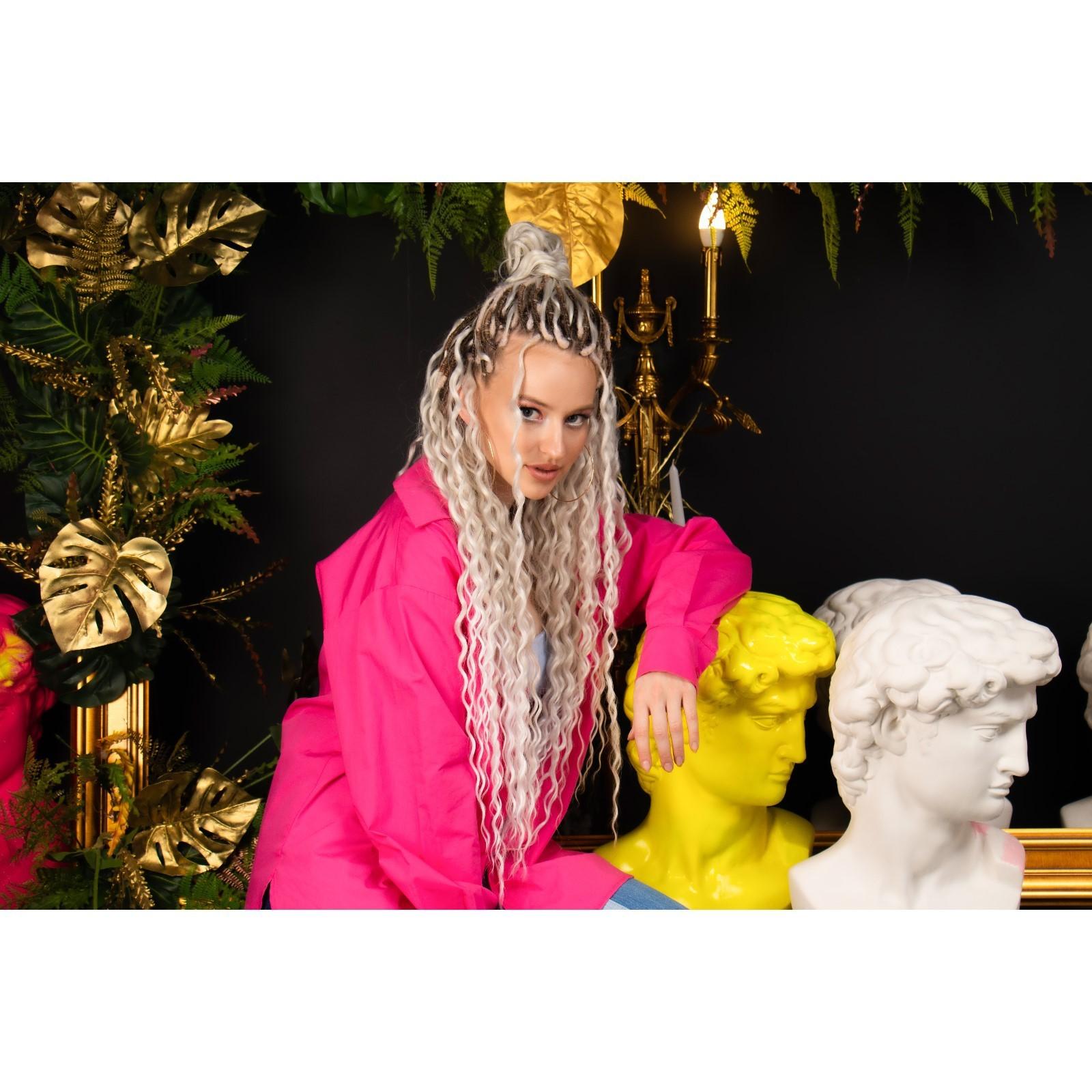 МЕРИДА Афролоконы, 60 см, 270 гр, цвет тёмно-бордовый/бордовый HKB99/39 (Ариэль)