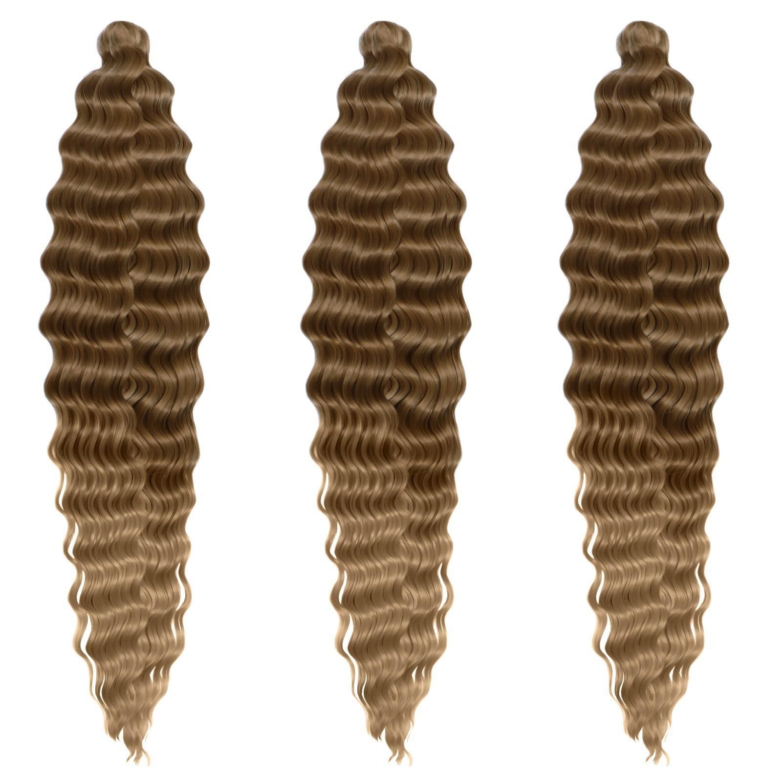 МЕРИДА Афролоконы, 60 см, 270 гр, цвет тёмно-русый/светло-русый HKB18Т/16 (Ариэль)