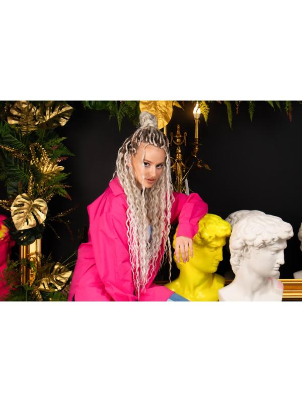 МЕРИДА Афролоконы, 60 см, 270 гр, цвет светло-русый/блонд HKB15/613 (Ариэль)