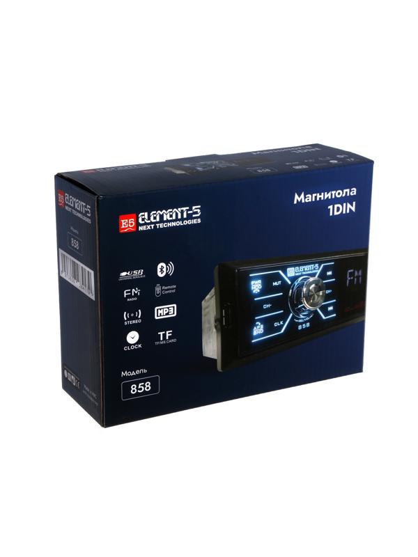 Автомагнитола Element-5 1DIN 858 USB/SD/Bluetooth/AUX/radio ПДУ