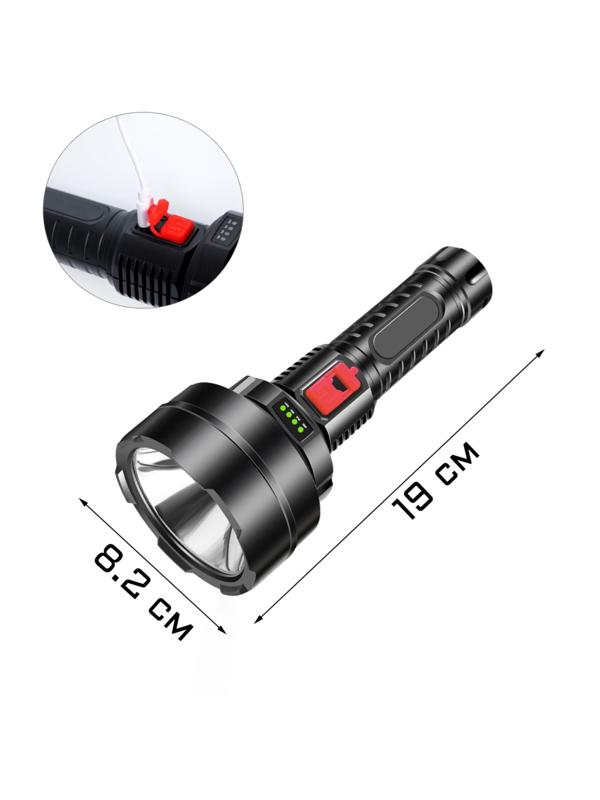 Фонарь ручной аккумуляторный, 5 Вт, 1200 мАч, АКБ 18650, 19 х 8.2 см, USB