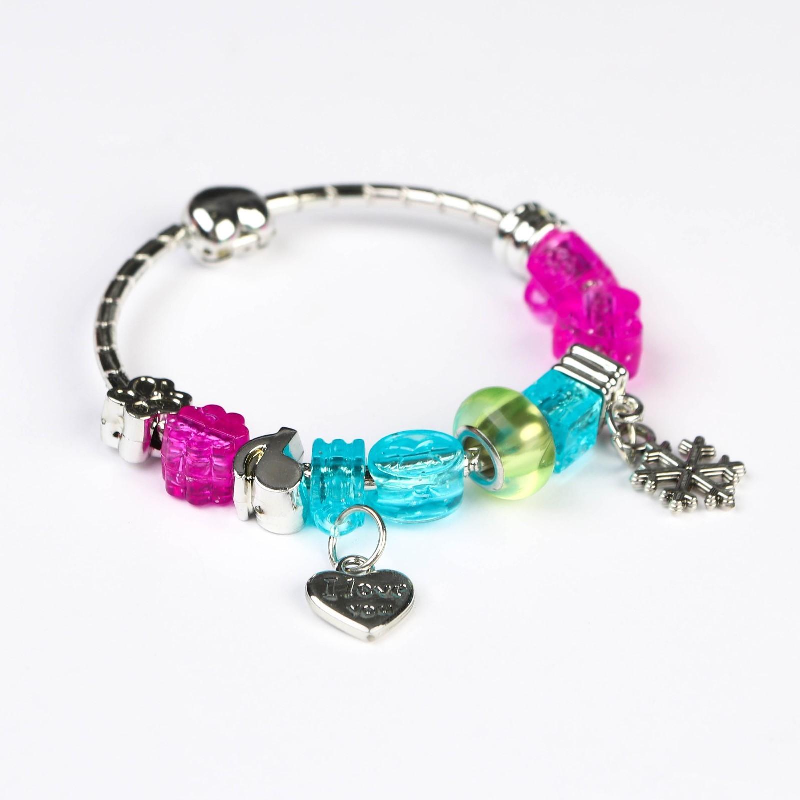 Набор для творчества с шармами «Создай украшения» сделай сам свое украшение, Холодное сердце