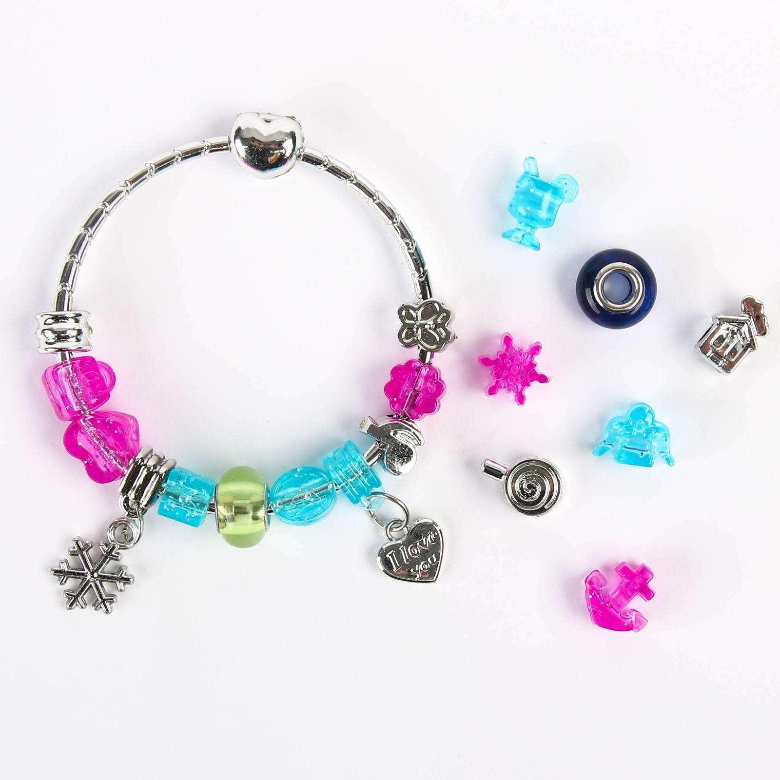 Набор для творчества с шармами «Создай украшения» сделай сам свое украшение, Холодное сердце