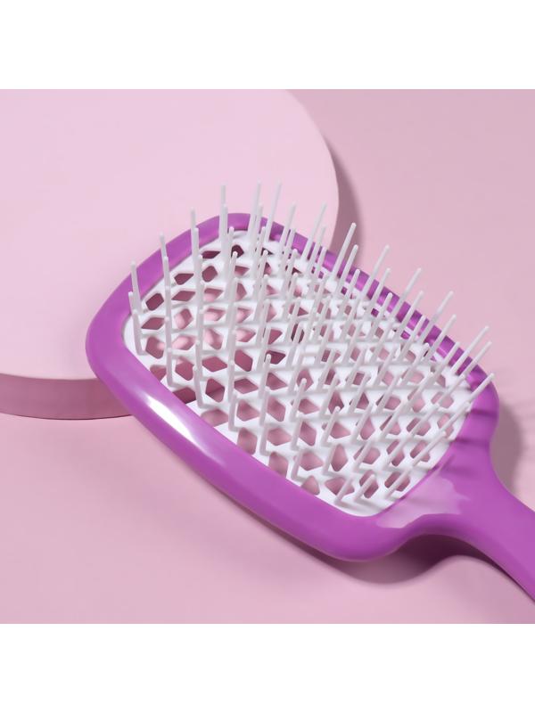 Расчёска массажная, широкая, вентилируемая, 8,3 × 20 см, цвет МИКС
