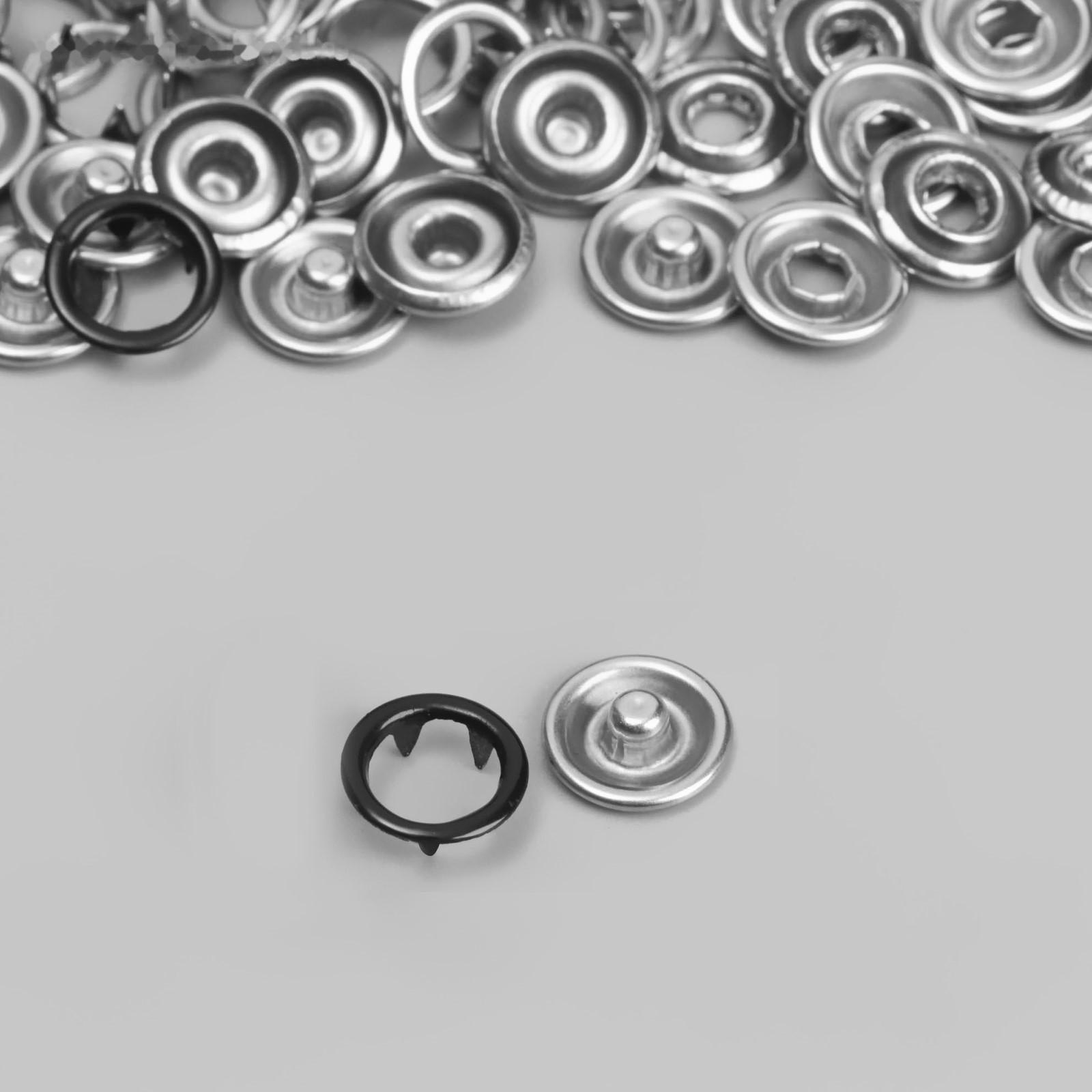 Кнопка рубашечная, d = 9,5 мм, цвет чёрный