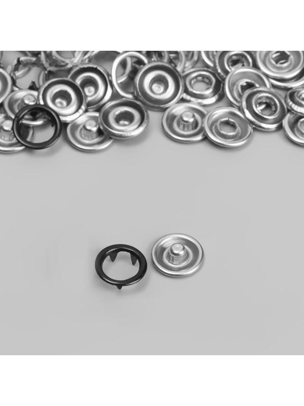 Кнопка рубашечная, d = 9,5 мм, цвет чёрный