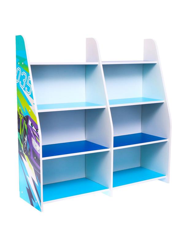 Стеллаж с сужением «Тачки», три полки