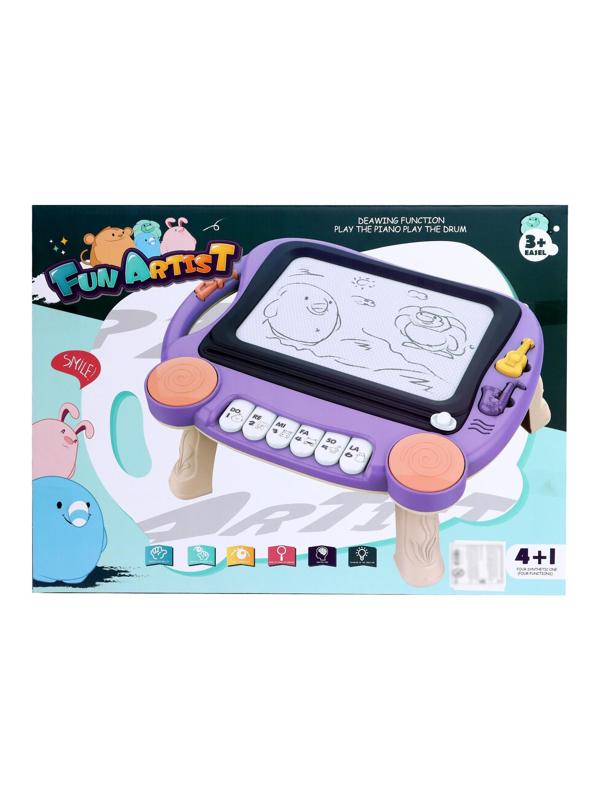 Развивающий столик «Рисуй под музыку», световые и звуковые эффекты, цвет зелёный