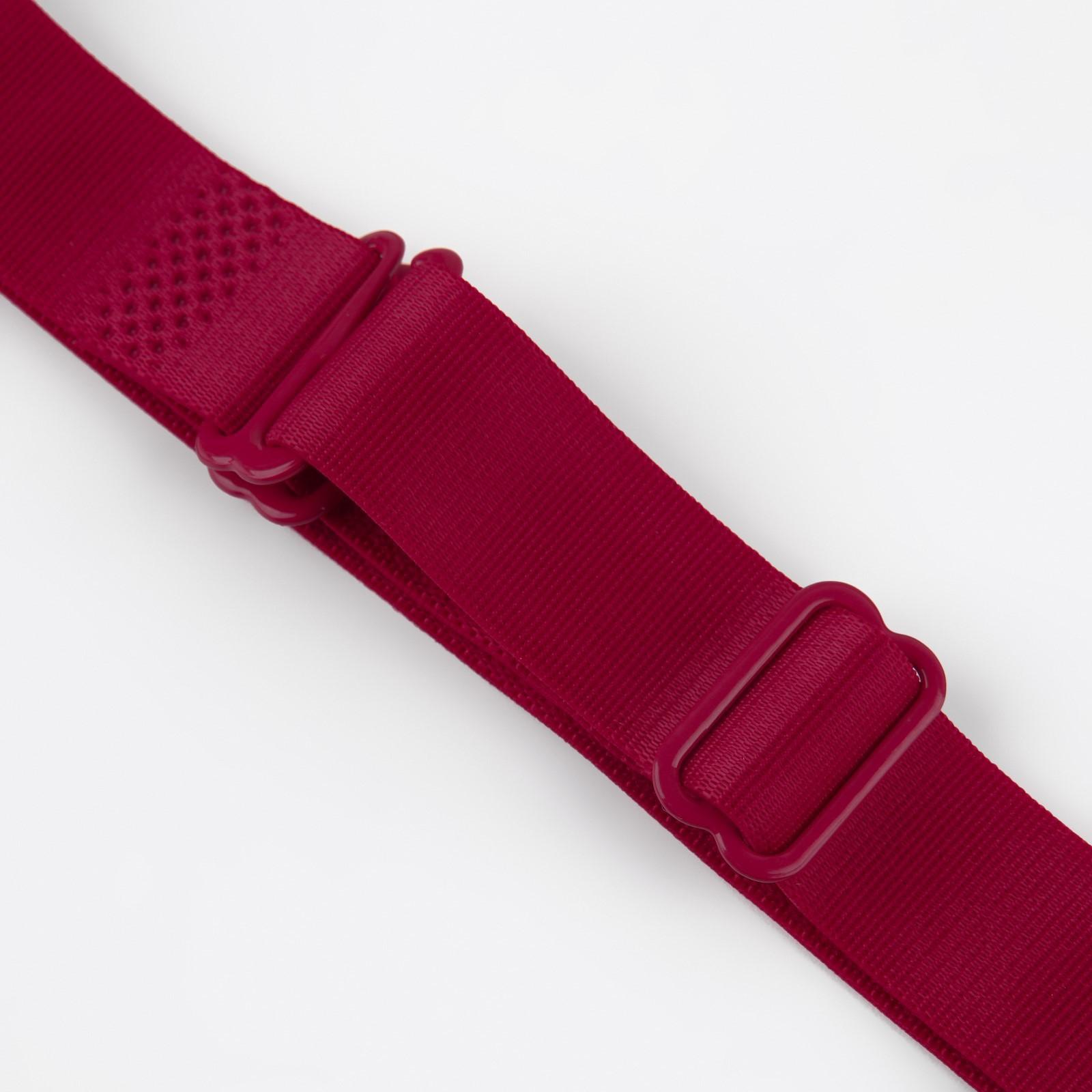 Бретели текстильные, 1,5 см, 37 см, пара, цвет бордовый