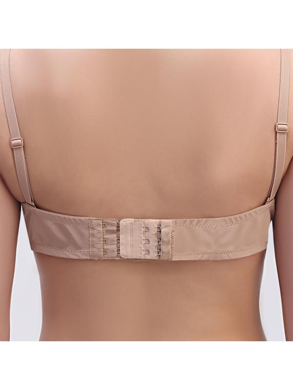 Застёжка-удлинитель для бюстгальтера, 3 ряда 3 крючка, 5 × 5,5 см, цвет бежевый