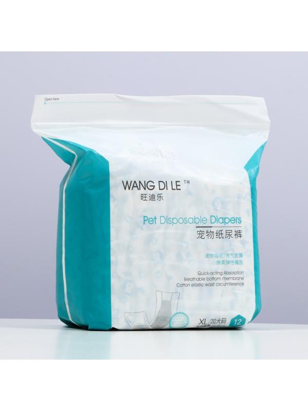 Подгузники для домашних животных, размер XL, для мальчиков, 12 шт/уп