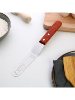 Лопатка кондитерская с деревянной ручкой «Лопатка и миксер», 26.5 см х 3 см