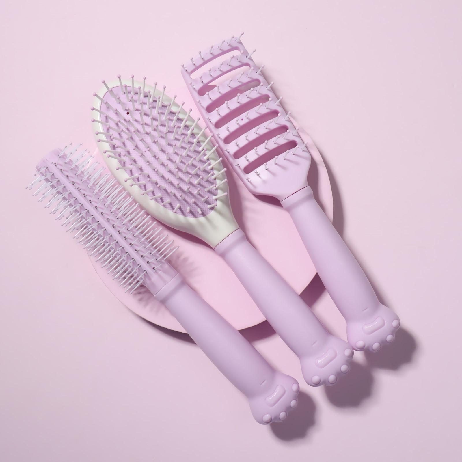 Набор расчёсок, 3 предмета, цвет МИКС