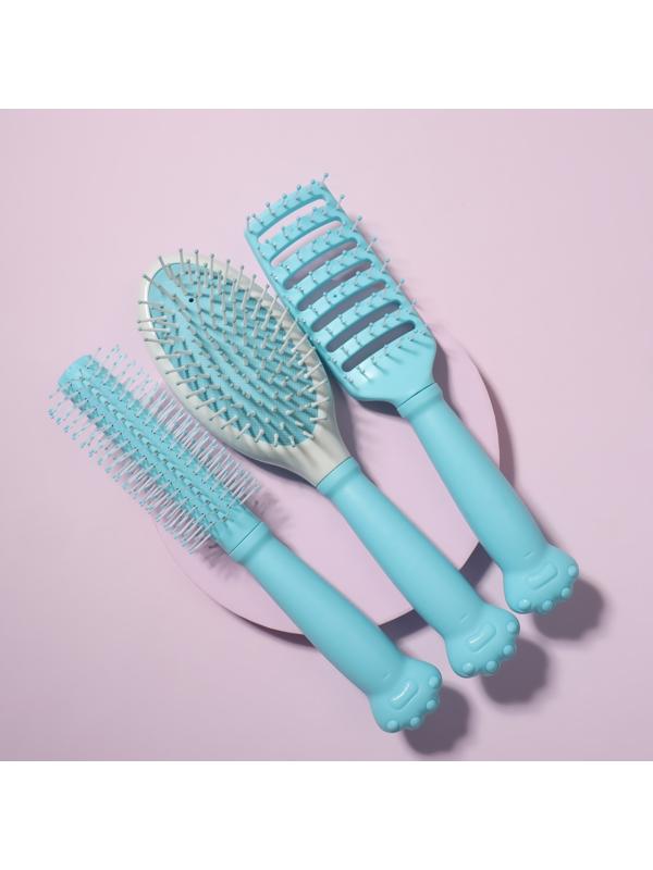 Набор расчёсок, 3 предмета, цвет МИКС