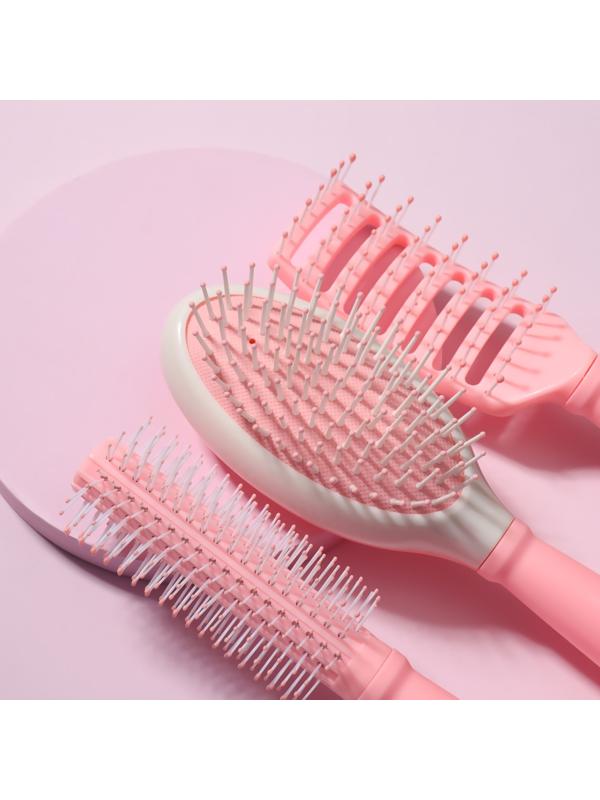 Набор расчёсок, 3 предмета, цвет МИКС