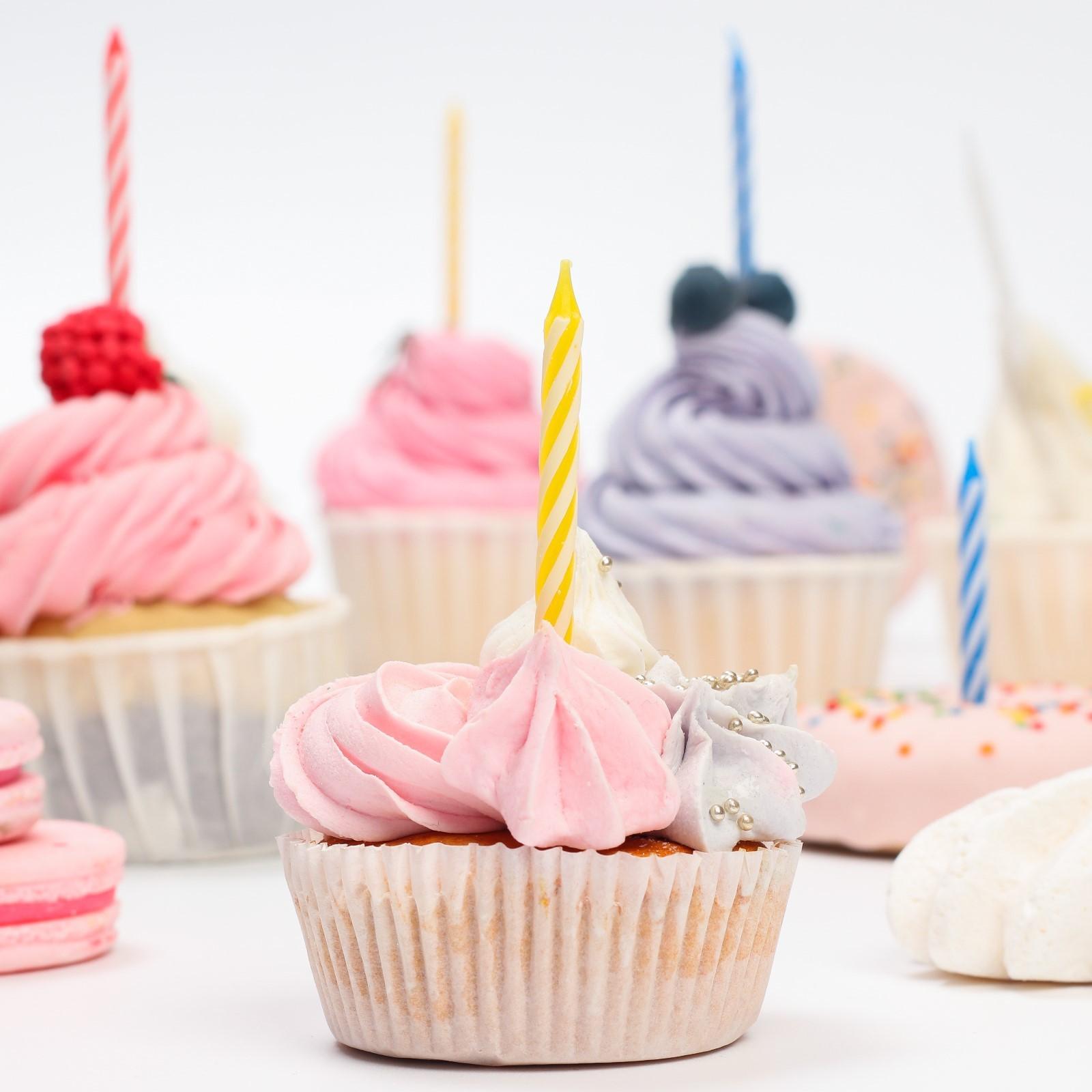 Набор свечей незадуваемые для торта 10 шт,