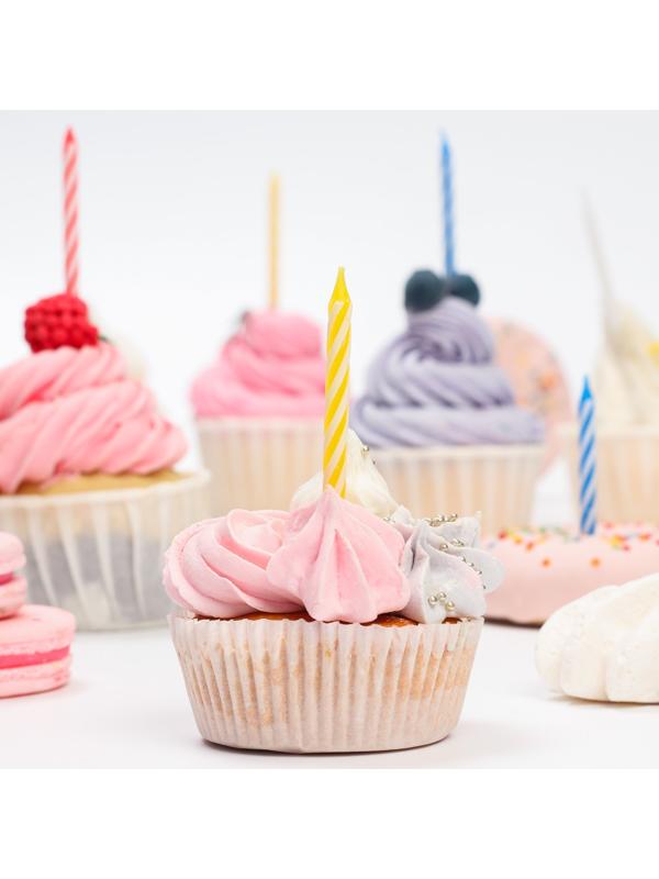 Набор свечей незадуваемые для торта 10 шт,