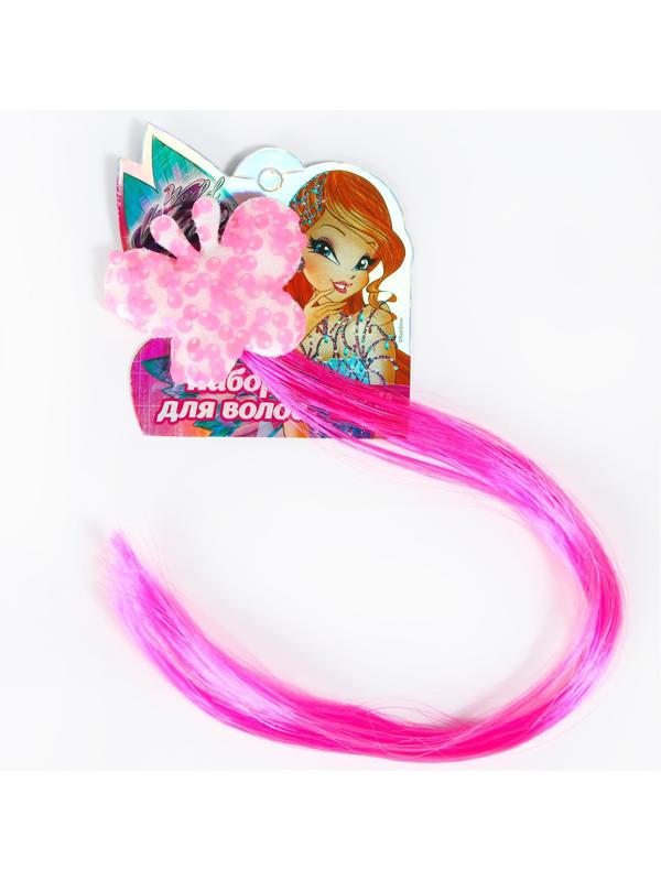Прядь для волос МИКС  звезда, сердечко, цветочек, WINX