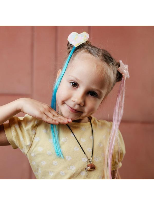 Прядь для волос МИКС  звезда, сердечко, цветочек, WINX