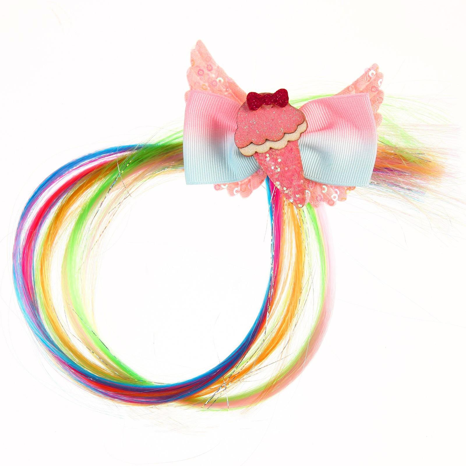 Прядь для волос МИКС  мороженка, пироженка, леденец, WINX   МИКС