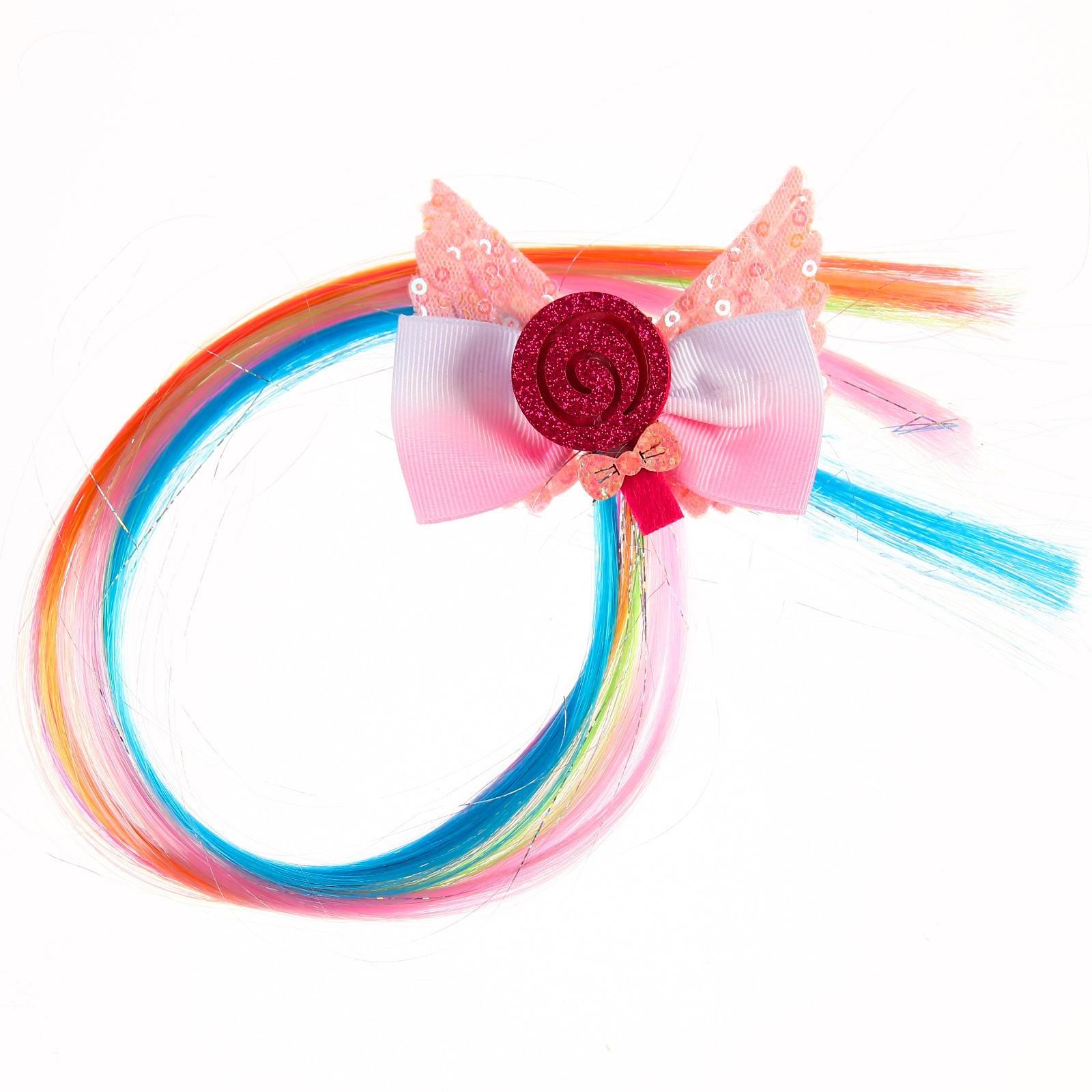 Прядь для волос МИКС  мороженка, пироженка, леденец, WINX   МИКС