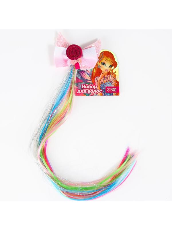 Прядь для волос МИКС  мороженка, пироженка, леденец, WINX   МИКС