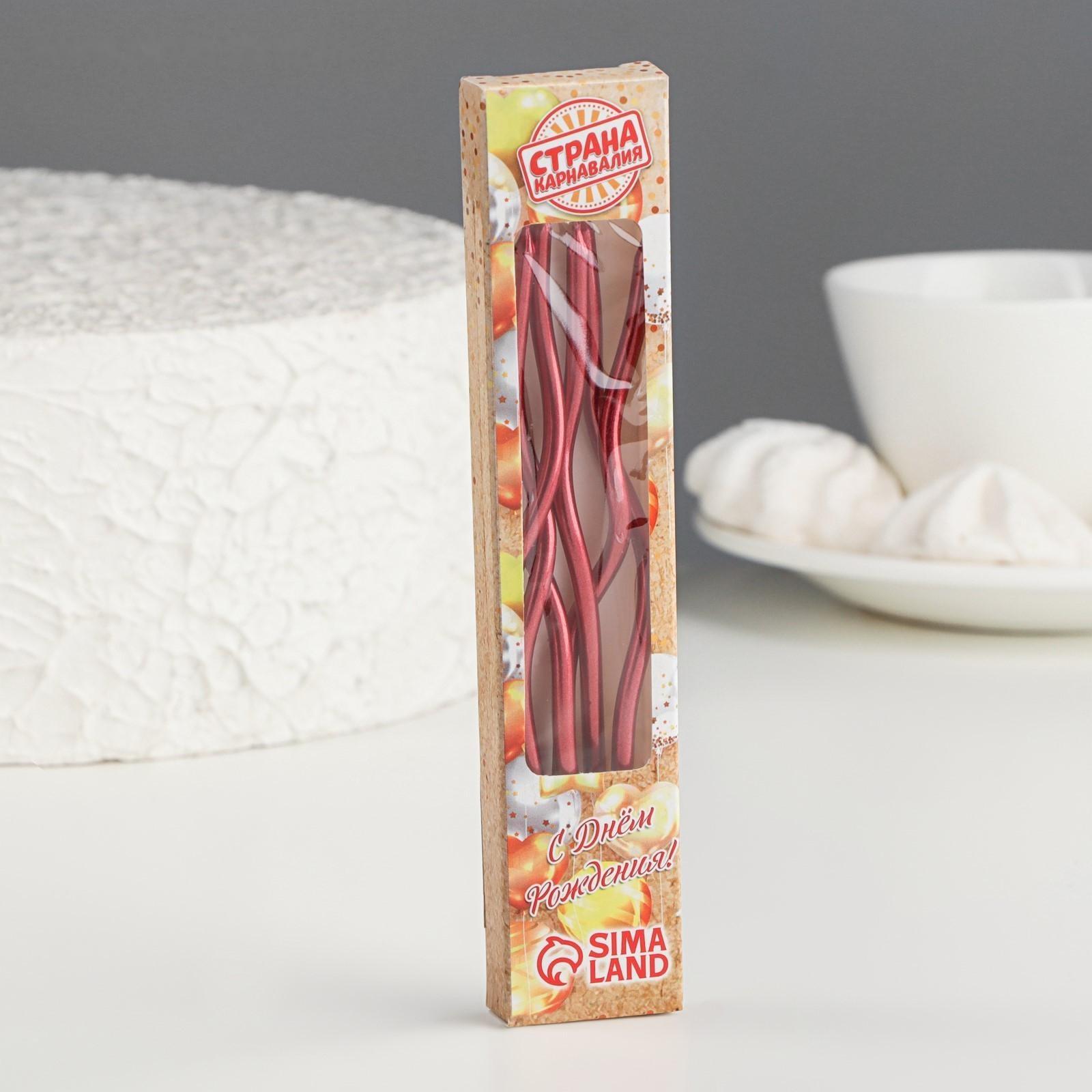 Свечи для торта витые 