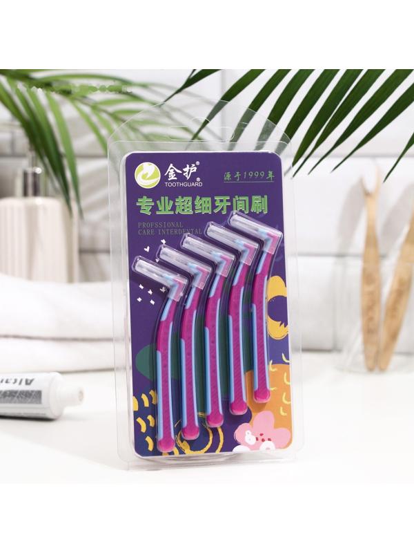 Ершики для брекетов и зубов, набор 5 шт., 0.6 мм